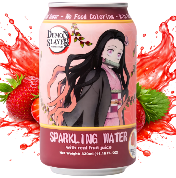 DEMON SLAYER - Strawberry Sparkling Water 330ml